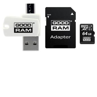 Карта пам'яті Goodram 64GB UHS-I Class 10 SD-adapter OTG Card reader (M1A4-0640R12) фото №1