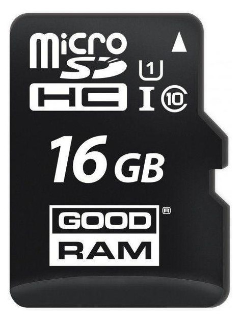 Карта пам'яті Goodram microSDHC 16GB UHS-I class 10 adapter фото №2