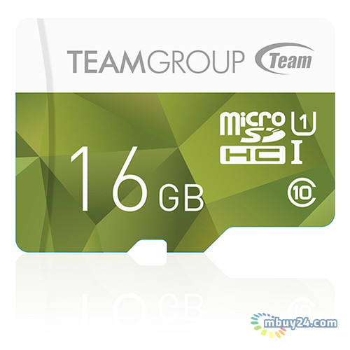 Карта памяти Team Class 10 UHS| 16GB microSDHC + SD adapter Color (TCUSDH16GUHS43) фото №1
