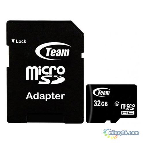 Карта пам'яті Team 32 GB microSDHC UHS-I SD Adapter (TUSDH32GCL10U03) фото №1