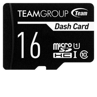 Карта пам'яті Team 16GB UHS-I Class 10 Dash Card SD-adapter (TDUSDH16GUHS03) фото №1