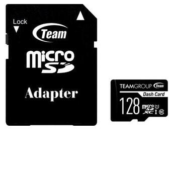 Карта пам'яті Team 128GB UHS-I Class 10 Dash Card SD-adapter (TDUSDX128GUHS03) фото №1