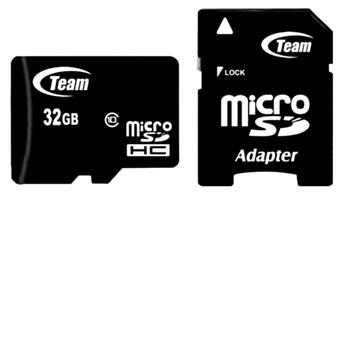 Карта пам'яті Team MicroSDHC 32GB Class 10 adapter фото №1