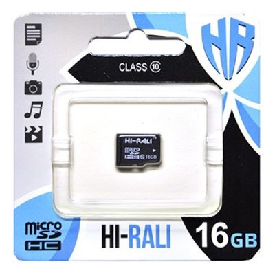 Карта пам'яті Hi-Rali MicroSDHC 16GB UHS-I Class 10 (HI-16GBSD10U1-00) фото №1