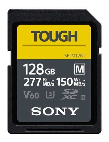 Карта пам'яті Sony 128GB SDXC C10 UHS-II U3 V60 R277/W150MB/s Tough (SFM128T.SYM) фото №1