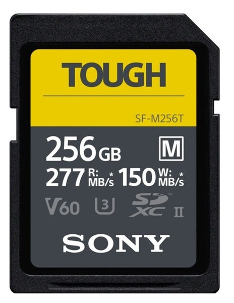 Карта пам'яті Sony 256GB SDXC C10 UHS-II U3 V60 R277/W150MB/s Tough (SFM256T.SYM) фото №1