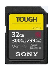 Карта пам'яті Sony 32GB SDHC C10 UHS-II U3 V90 R300/W299MB/s Tough (JN63SF32TG) фото №1
