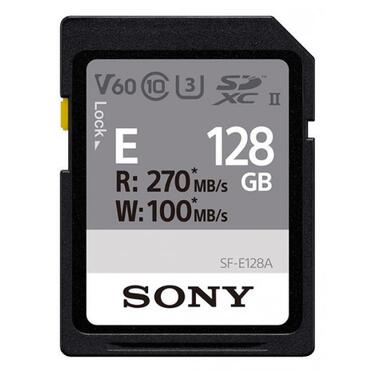 Карта пам'яті Sony SDXC 128GB C10 UHS-II U3 V60 R270/W100MB/s Entry (SFE128A.ET4) фото №1