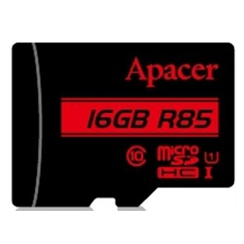 Карта пам'яті MicroSDHC Apacer 16GB UHS-I Class 10 SD adapter (AP16GMCSH10U5-R) фото №2
