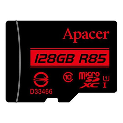 Карта пам'яті MicroSDHXC Apacer 128GB UHS-I Class 10 SD adapter (AP128GMCSX10U5-R) фото №2