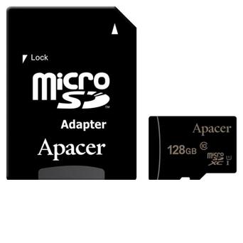 Карта пам'яті MicroSDXC Apacer 128GB UHS-I Class 10 SD adapter (AP128GMCSX10U1-R) фото №1