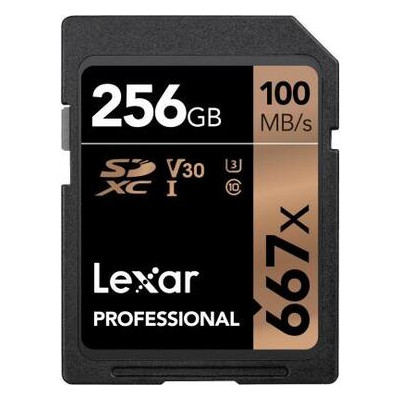 Карта памяти Lexar 256GB SDXC class 10 UHS-I U3 V30 667x Professional (LSD256B667) фото №1