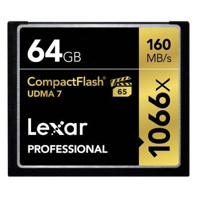 Карта пам'яті Lexar Compact Flash 64GB 1066x Professional (LCF64GCRB1066) фото №1