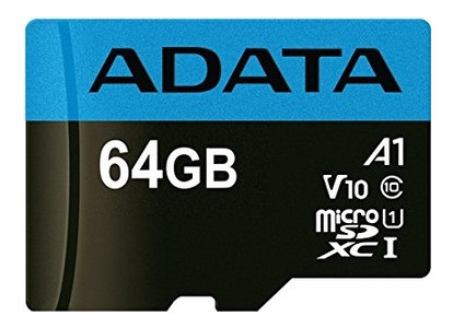 Карта пам'яті ADATA 64GB microSDXC (AUSDX64GUICL10A1-RA1) фото №1