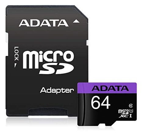Карта пам'яті MicroSDHC A-Data 64GB class10 UHS-I Adapter SD (AUSDX64GUICL10-RA1) фото №2