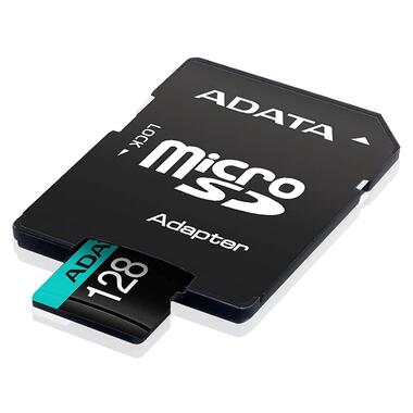 Карта пам'яті A-DATA GAMMIX microSDXC Premier Pro 128GB Class 10 UHS-I (U3) V30 A2 W-85MB/s R-100MB/s +SD-адаптер (AUSDX128GUI3V30SA2-RA1) фото №2
