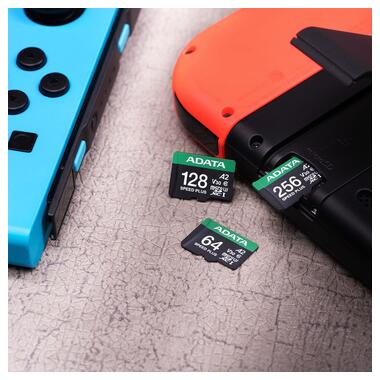 Карта памяти microSDXC (UHS-1 U3) A-DATA SPEED PLUS 256Gb Class 10 V30 A2 (R-180Mb/s W160Mb/s) (adapter SD) (UD256GUI3V30A2SP-RA1) фото №6