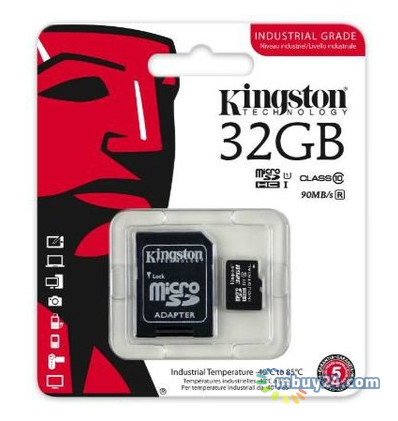 Карта памяти Kingston 32GB microSDHC C10 UHS-I Industrial (SDCIT/32GB) фото №3
