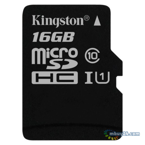 Карта пам'яті Kingston 16 GB microSDHC Class 10 UHS-I Canvas Select (SDCS/16GBSP) фото №1