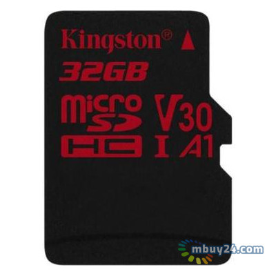 Карта памяти Kingston 32 GB microSDHC class 10 UHS-I U3 Canvas React SDCR/32GBSP фото №1