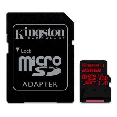 Карта памяти Kingston 256GB microSDXC class 10 UHS-I U3 (SDCR/256GB) фото №1