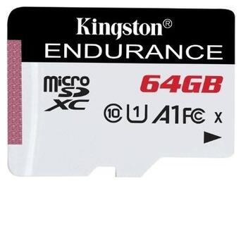 Карта пам'яті Kingston MicroSDXC 64GB UHS-I Class 10 High Endurance (SDCE/64GB) фото №1