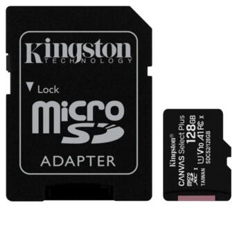Карта пам'яті Kingston 128GB micSDXC class 10 A1 Canvas Select Plus (SDCS2/128GB) фото №1