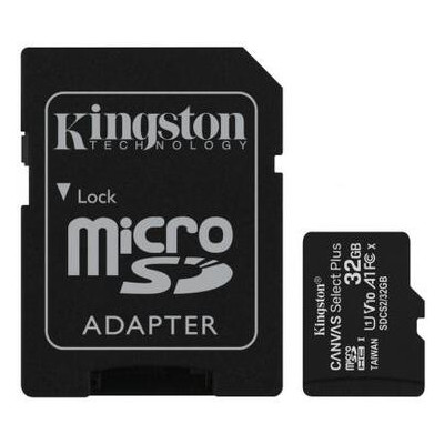 Карта памяти Kingston 2x32GB microSD class 10 U1 V10 A1 Canvas Select Plus (SDCS2/32GB-2P1A) фото №1