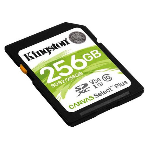 Карта пам'яті SDXC 256GB UHS-I/U3 Class 10 Kingston Canvas Select Plus R100/W85MB/s (SDS2/256GB) фото №2