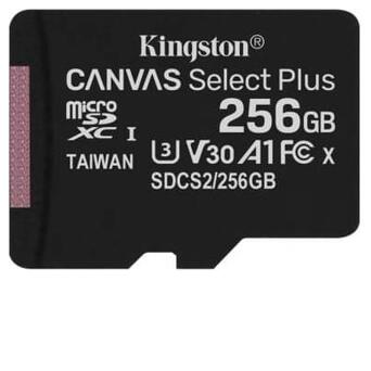 Карта пам'яті Kingston 256GB microSDXC class 10 UHS-I Canvas Select Plus (SDCS2/256GBSP) фото №1