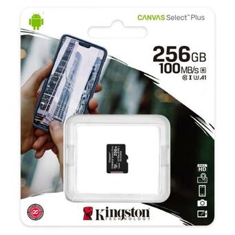 Карта пам'яті Kingston 256GB microSD class 10 A1 Canvas Select Plus (SDCS2/256GB) фото №3