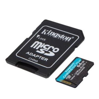 Карта пам'яті Kingston 64GB microSDXC class 10 UHS-I U3 A2 Canvas Go Plus (SDCG3/64GB) фото №3