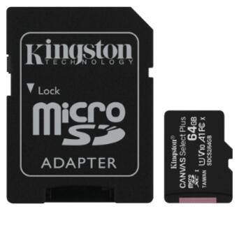 Карта пам'яті Kingston 64GB Class 10 Canvas Select Plus R100MB/s SD (SDCS2/64GB) фото №1