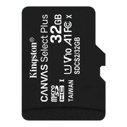 Карта пам'яті Kingston 32GB microSDHC 10 UHS-I A1 (R-100MB/s) Canvas (SDCS2/32GBSP) (10744) фото №1