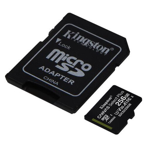 Карта пам'яті Kingston 256GB microSDXC C10 UHS-I R100/W85MB/s SD (JN63SDCS2/256GB) фото №2