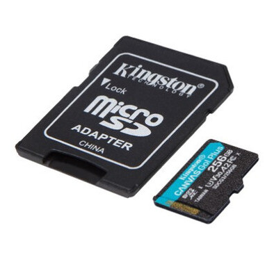 Карта памяти Kingston 256GB microSDXC C10 UHS-I U3 A2 R170/W90MB/s + SD адаптер (JN63SDCG3/256GB) фото №2