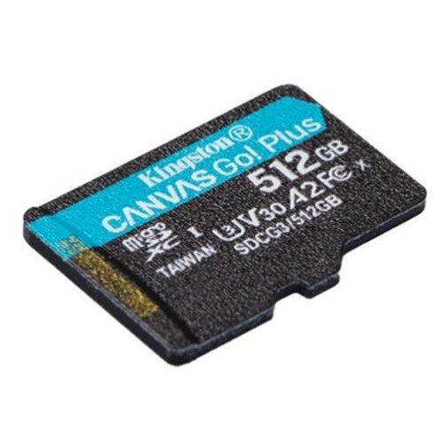 Карта пам'яті MicroSDXC 512GB UHS-I/U3 Class 10 Kingston Canvas Go! Plus R170/W90MB/s (SDCG3/512GBSP) фото №2