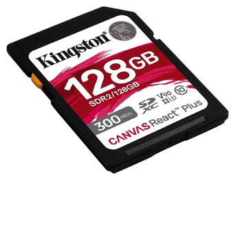 Карта пам'яті Kingston 128GB SDXC C10 UHS-II U3 R300/W260MB/s (SDR2/128GB) фото №2