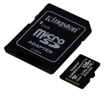 Карта пам'яті Kingston 128GB microSDXC C10 UHS-I R100MB/s SD (SDCS2/128GB) фото №2