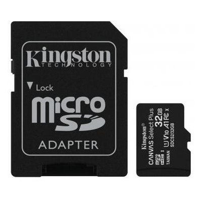 Карта пам'яті Kingston 32GB micSDHC class 10 Canvas Select Plus 100R A1 (SDCS2/32GB) фото №1