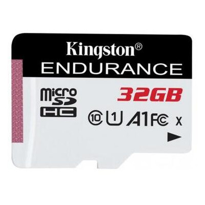 Карта пам'яті Kingston 32GB microSD class 10 UHS-I U1 A1 High Endurance (SDCE/32GB) фото №1