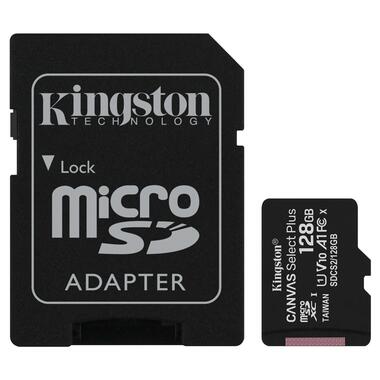 Карта пам'яті Micro128GB Kingston Canvas Select Plus SDXC UHS-1 U1 V10 A1 Class 10, Ret (SDCS2/128GBSP#) фото №1