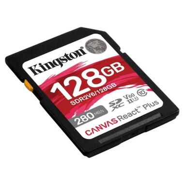 Карта пам'яті Kingston 128GB SDXC class 10 UHS-II U3 Canvas React Plus (SDR2V6/128GB) фото №2