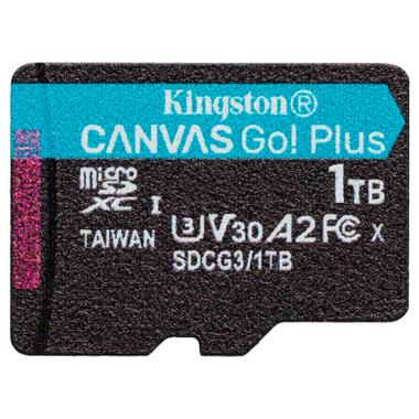 Карта пам'яті Kingston 1TB microSDXC сlass 10 UHS-I U3 V30 A2 Canvas Go Plus G4 (SDCG4/1TBSP) фото №1