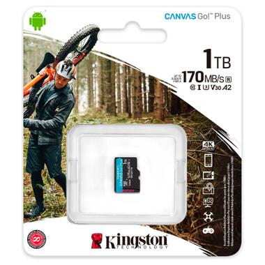 Карта пам'яті Kingston 1TB microSDXC сlass 10 UHS-I U3 V30 A2 Canvas Go Plus G4 (SDCG4/1TBSP) фото №3