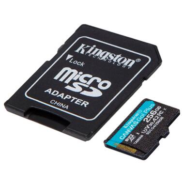 Карта пам'яті Kingston 256GB microSDXC сlass 10 UHS-I U3 V30 A2 Canvas Go Plus G4 (SDCG4/256GB) фото №2