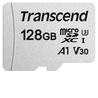 Карта пам'яті Transcend 128GB microSDHC C10 (TS128GUSD300S-A) фото №1
