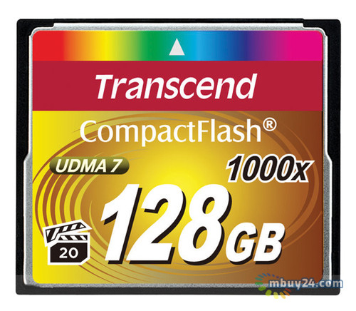 Карта пам'яті Transcend Compact Flash 128GB (1000X) (TS128GCF1000) фото №1
