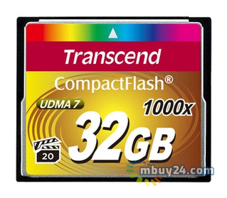 Карта пам'яті Transcend Compact Flash 32GB (1000X) (TS32GCF1000) фото №1