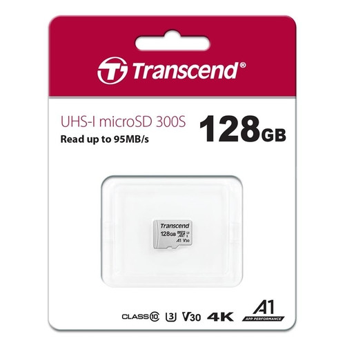 Карта пам'яті Transcend 128GB microSDXC C10 (TS128GUSD300S) фото №3